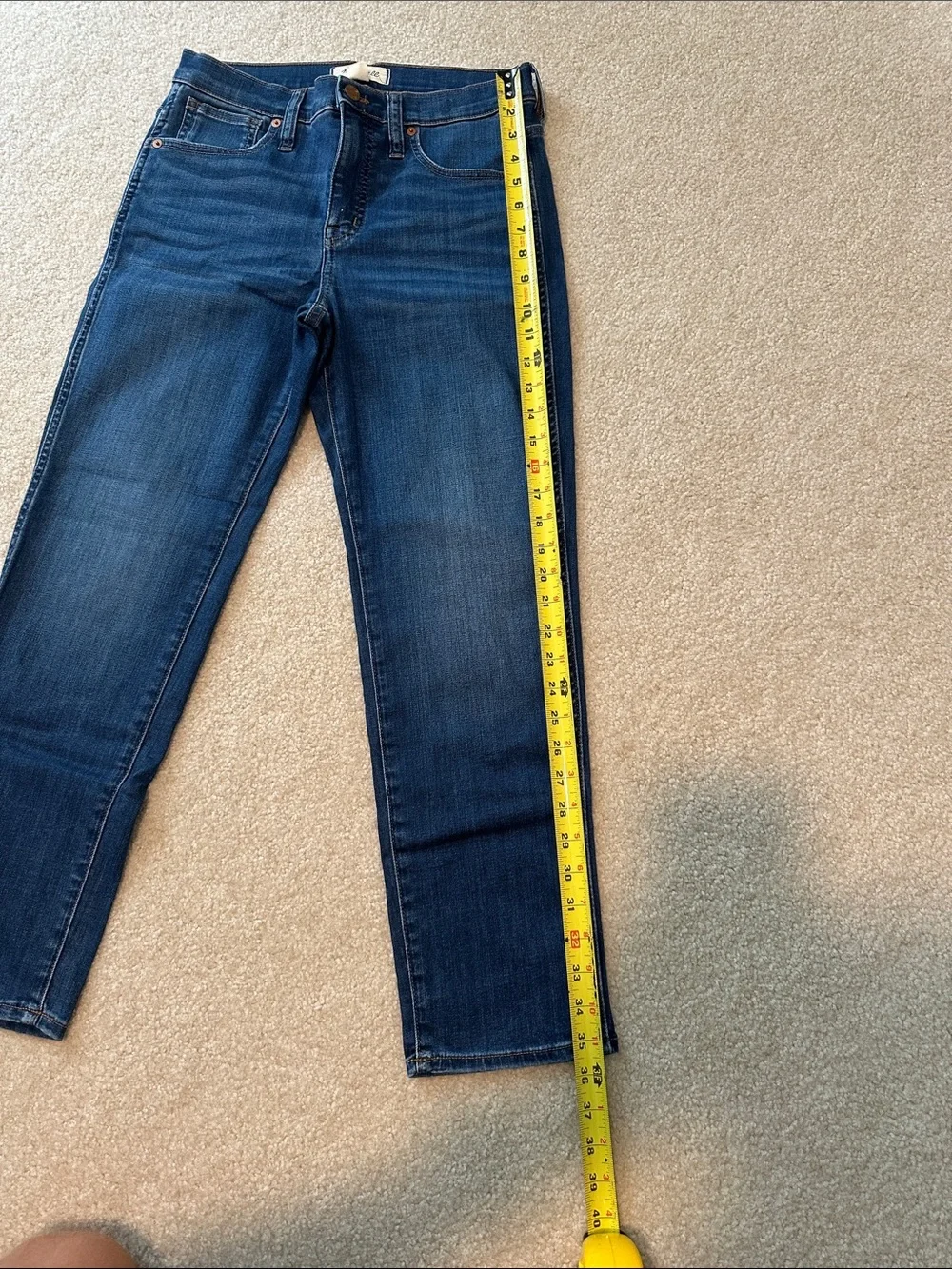 Madewell Women's Straight Leg Jeans in Dark Blue Wash